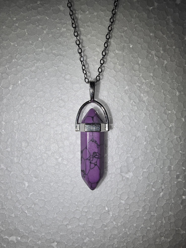 Howlite Stainless Steel Necklace 