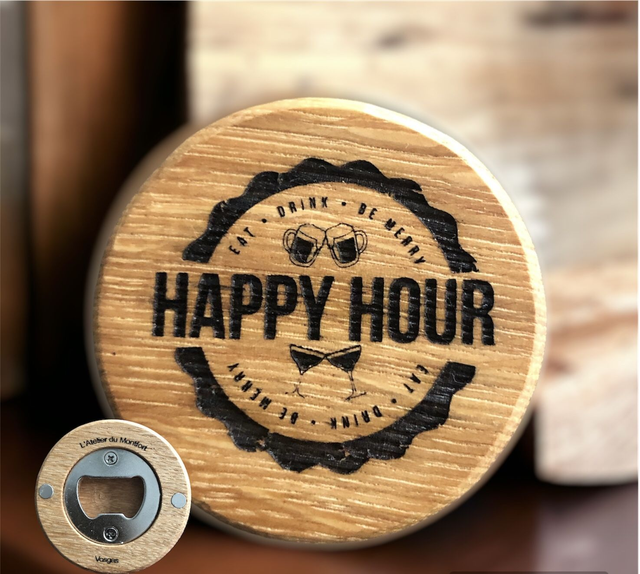 Décapsuleur aimanté "Happy Hours"