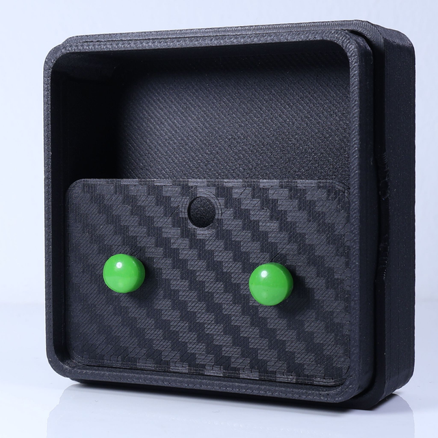 Hypoallergenic 6mm Medium Solid Green Round Cut Polymer Clay Plastic Back Stud Earrings With Designer Carbon Fiber Jewellery Box