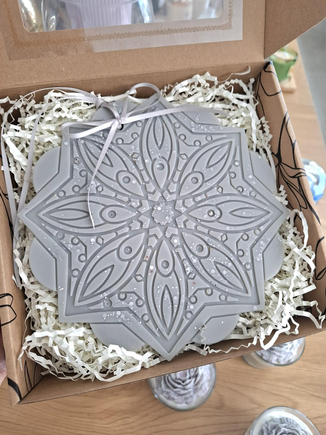 Expecto patronum Mandala velká I. - vonný sójový vosk závěsný