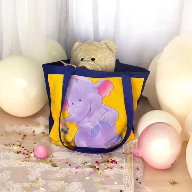 Sac à jouets éléphant 