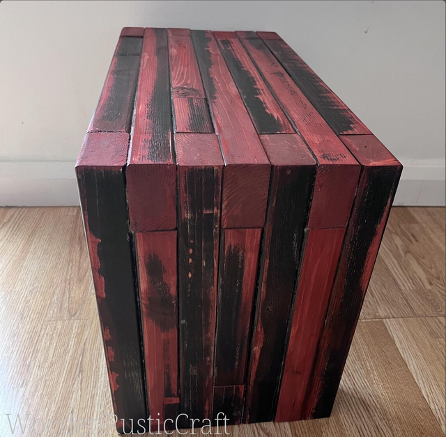 Handmade Reclaimed Pine Rustic Stool