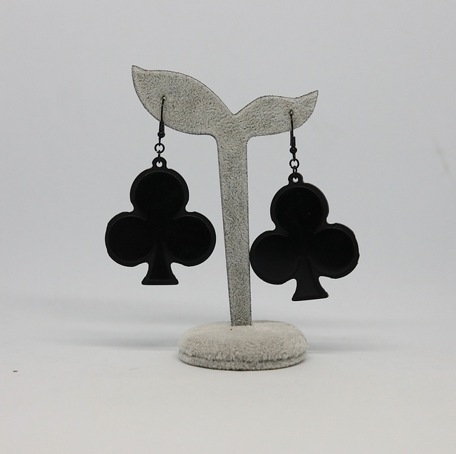 Boucles d'oreilles As de trèfle
