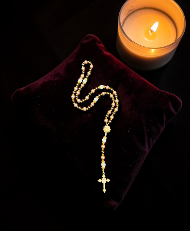 Chapelet de la rose nacré