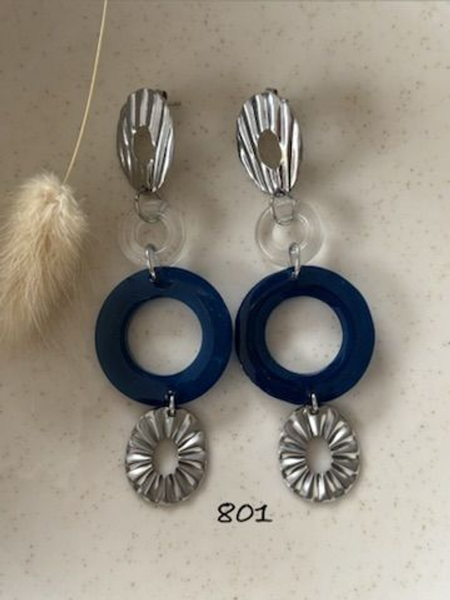 💙Boucles d’oreilles "Blue Eclipse" - Réf. 801