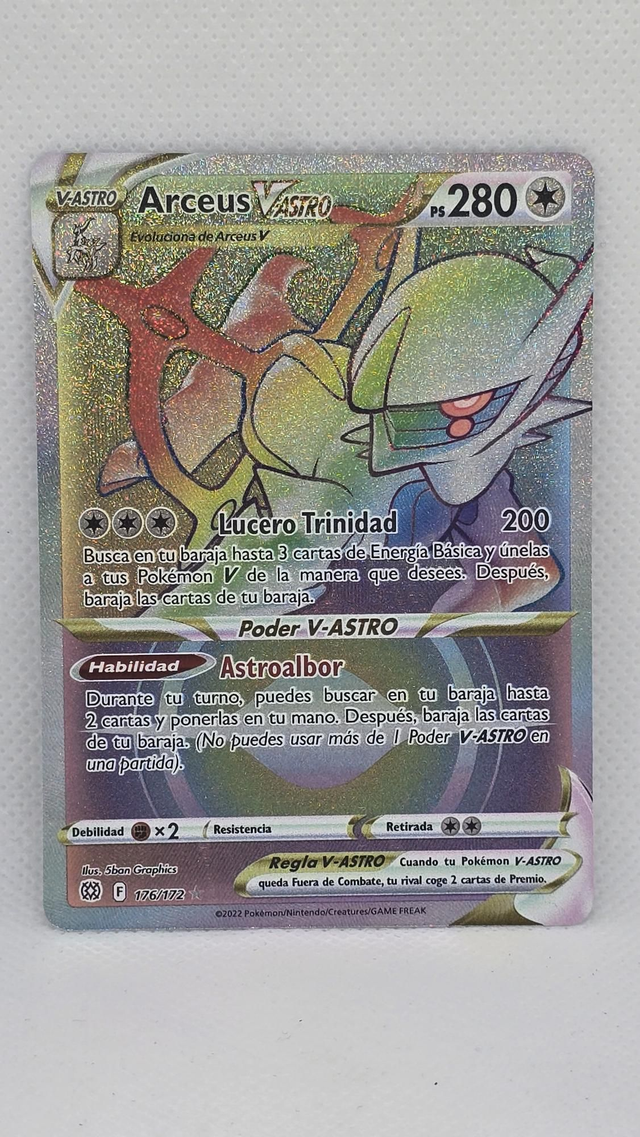 ARCEUS  V ASTRO , BRILLANT STARS  #176  NM ESP