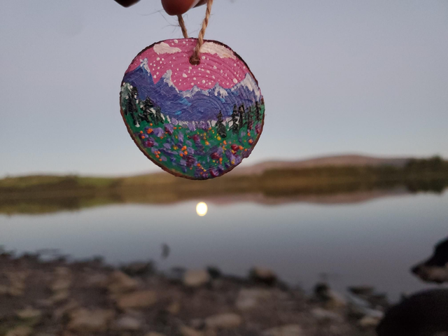 &quot;In the Meadows&quot; Wood Slice