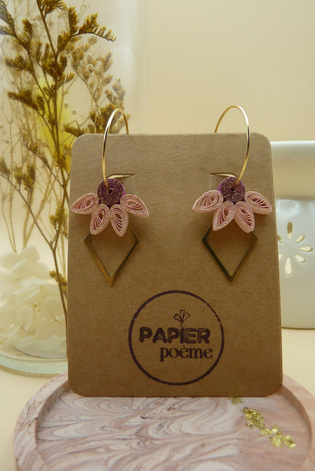 Modèle Apache - Rose et prune