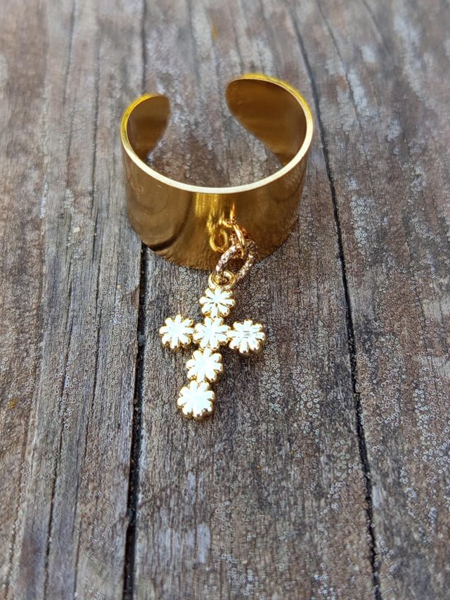 Bague manchette réglable "Divya Phool" – Fleur divine