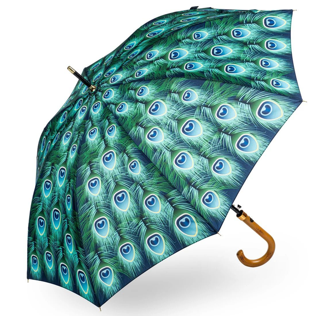 SOAKE Storm King Walking Stick Umbrella - Peacock