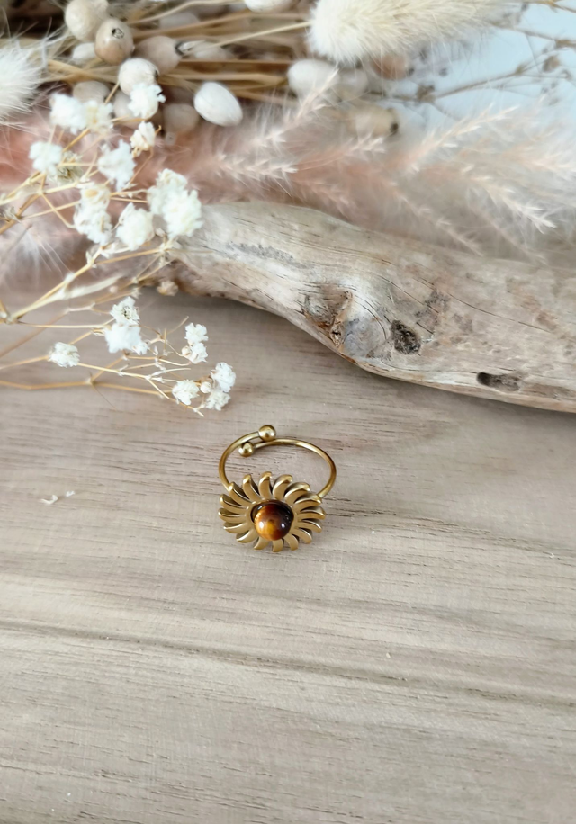 Bague Soleil Oeil de tigre