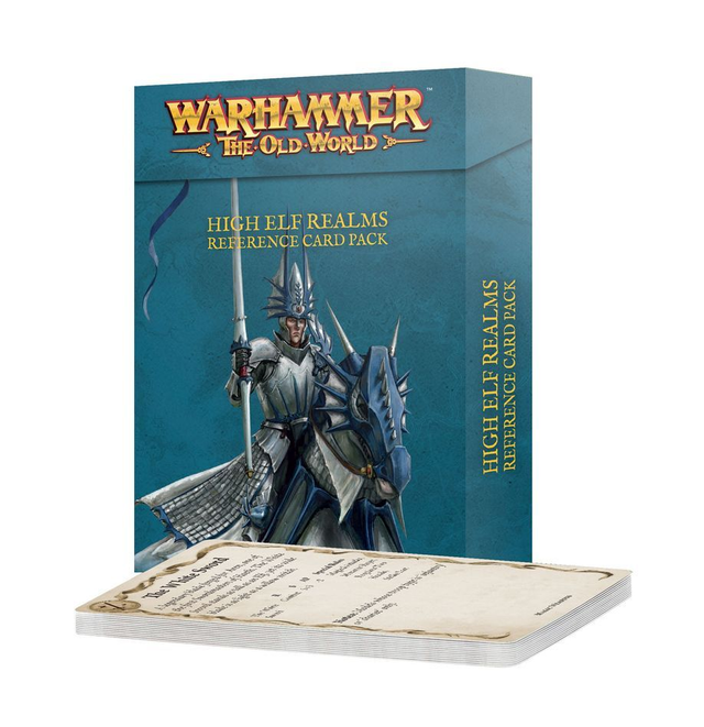 Warhammer: The Old World – High Elf Realms - Reference Card Pack