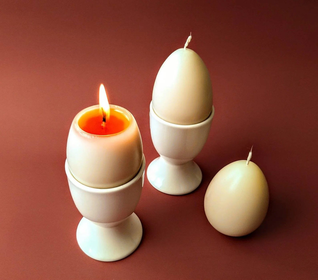 Par de velas huevos