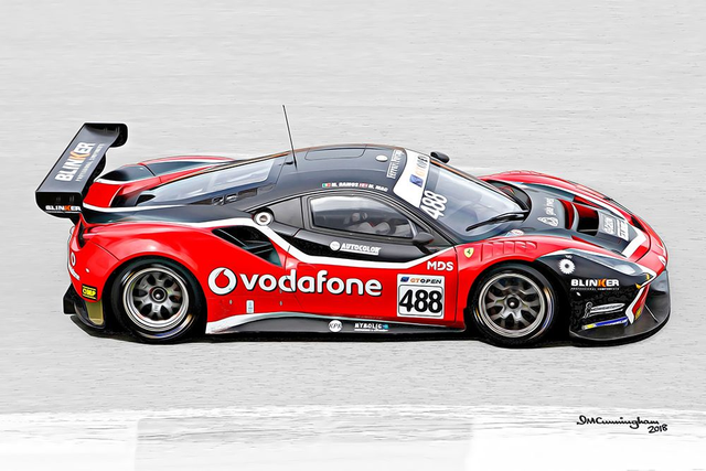 C180408 Ferrari 488GT3 International GT Open Spirit of Race #488 Estoril 2017