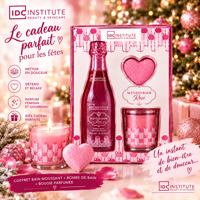 Coffret Bain Parfumé Rosé Perfect Glow -IDC Institute