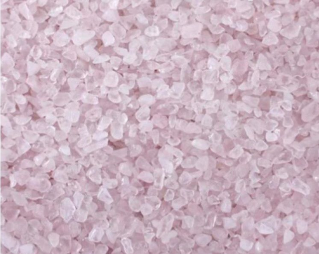 Quartz rose Chips de pierres naturelles 3-5mm 100g