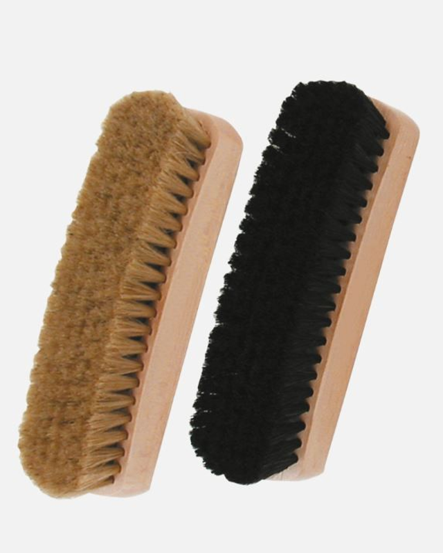Brosse à reluire bois et fibres crin de cheval Droguerie Ecologique
