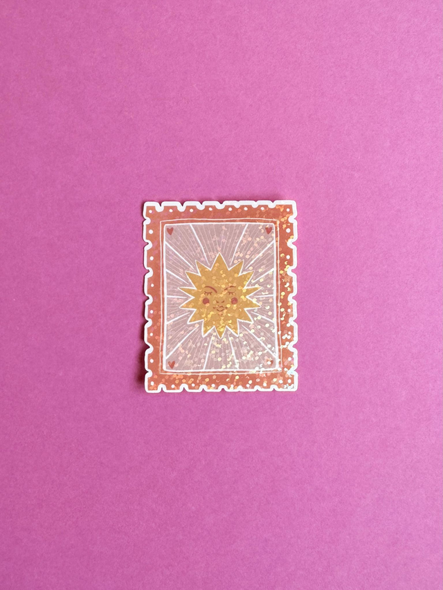 Timbre soleil sticker ✨