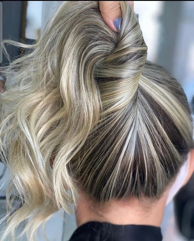 MECHAS/BALAYAGE,  pelo corto frontal