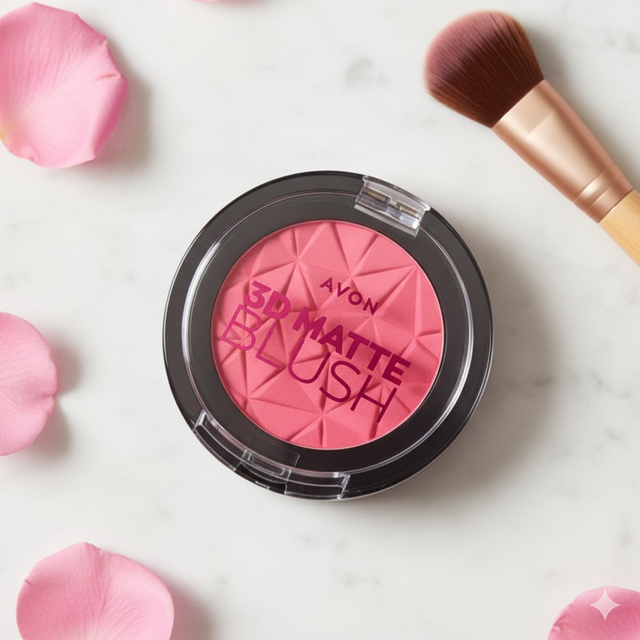 Blush mat 3D pêche (Avon)