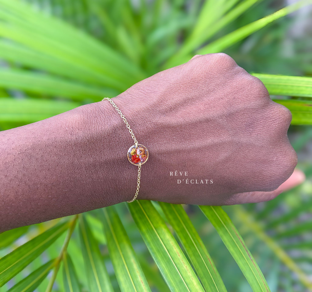 Bracelet - Fleur de flamboyant