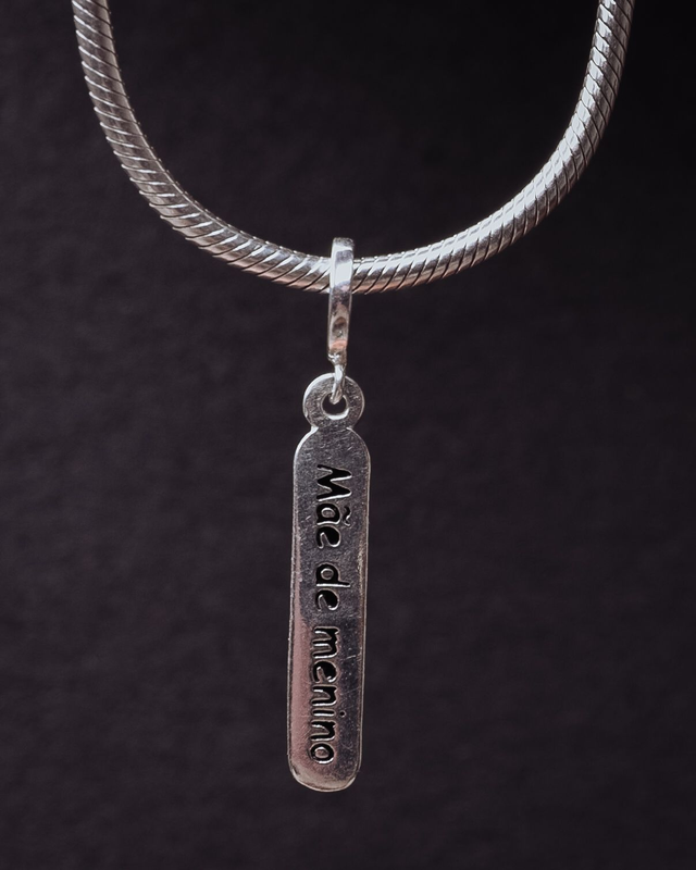 Berloque plaquinha mãe de menina