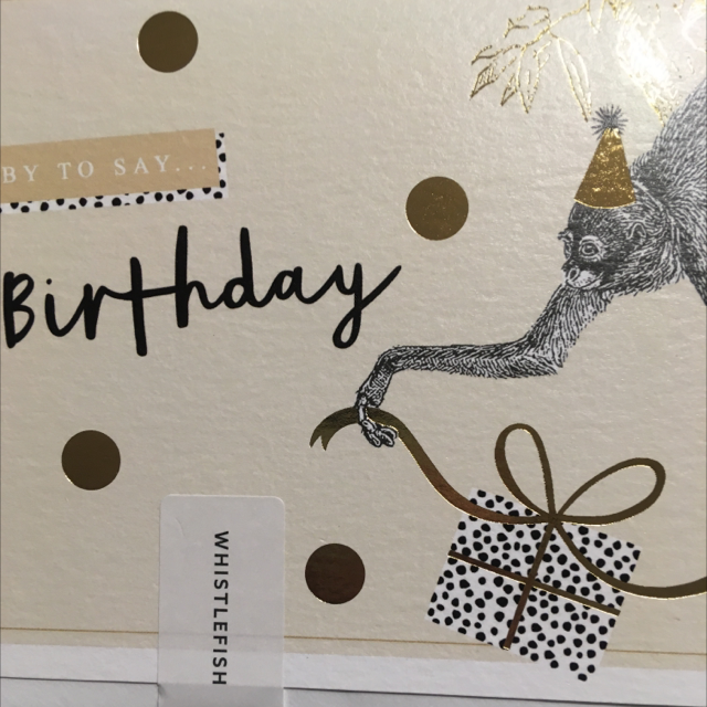 Birthday Open Safari Chic- Monkey (Slim) WF