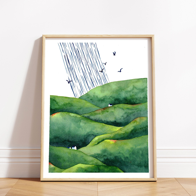 Affiche "Averse d'automne"