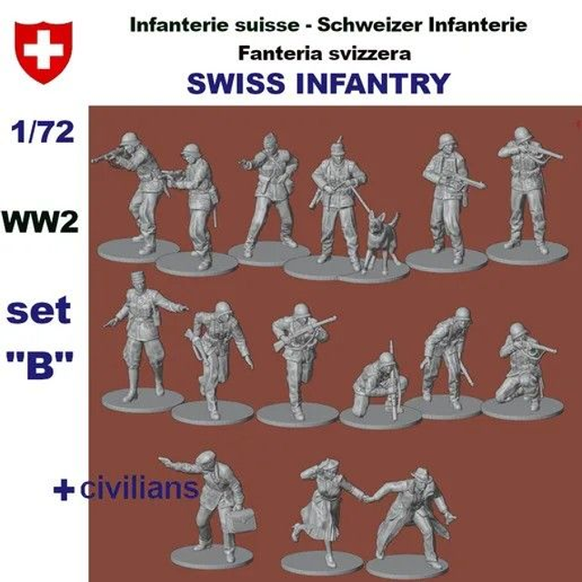 Rezpla - 1/72 Swiss Infantry Set B