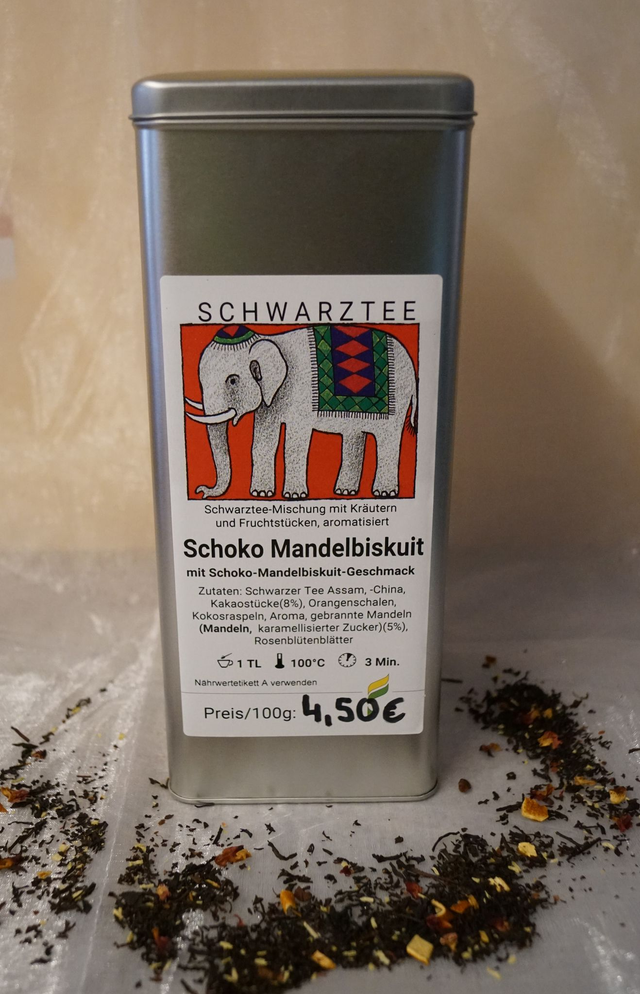 Schoko Mandelbiskuit (Schwarztee)