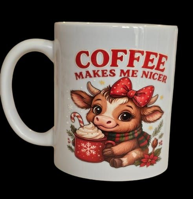 COFFEE MAKES ME NICER 11oz MUG - SASSY SIPS