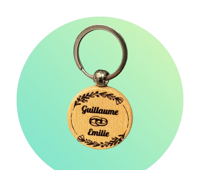 Porte clés cadeau invités 