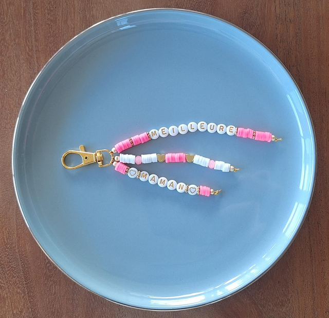 Porte-clés personnalisés en perles