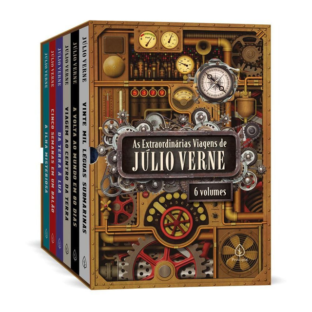 As extraordinárias viagens de Júlio Verne - Box com 6 livros