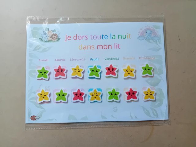 🌙 Tableau de Suivi – Je dors toute la nuit dans mon lit