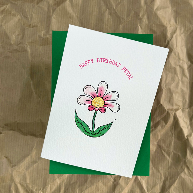 Happy Birthday Petal - Greeting Card