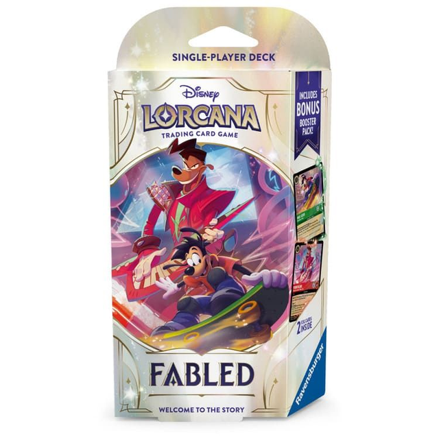 Disney&#039;s Lorcana: Fabled Starter Deck Powerline &amp; Max Goof