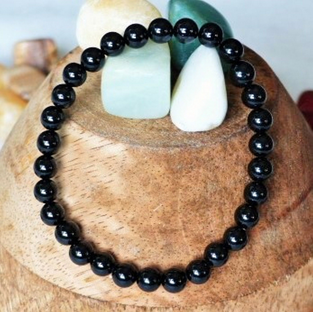 Bracelet Obsidienne 6 mm