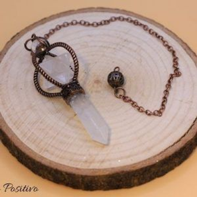 Natursteinpendel Merkaba Rosenquarz