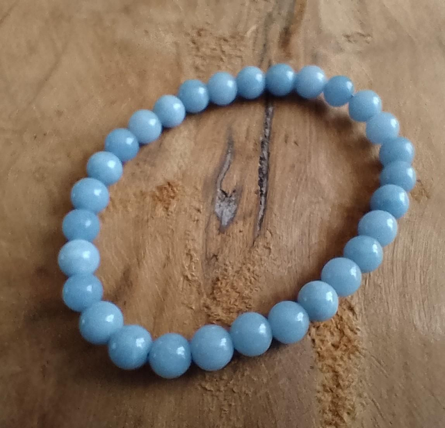 Bracelet 6 mm - Angélite