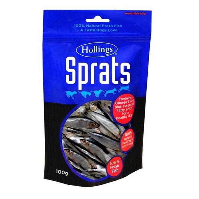 Hollings Sprats 100g Bag or 500g Tub