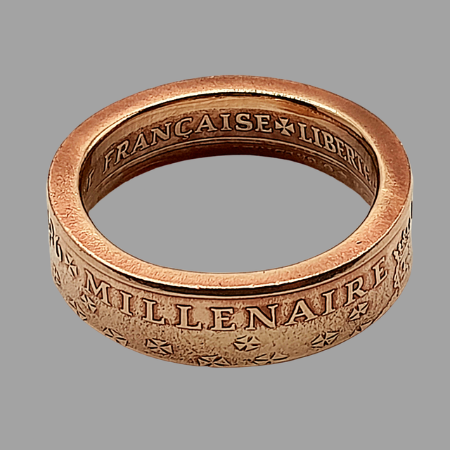French 10 Francs 1987 Coin Ring     