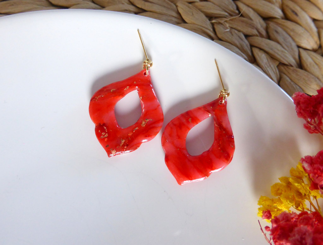 Boucles d'oreilles gouttes - Soleil Levant