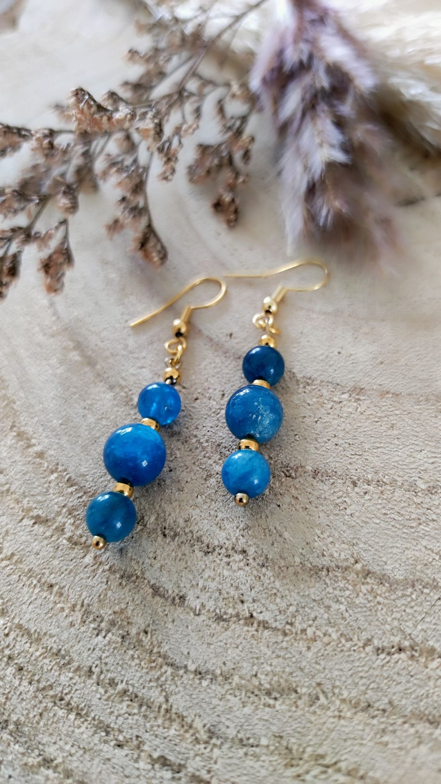 Boucles d'oreilles Apatite