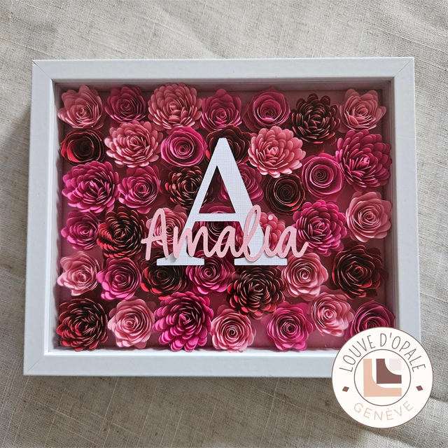 Cadre fleuri - Pink mood