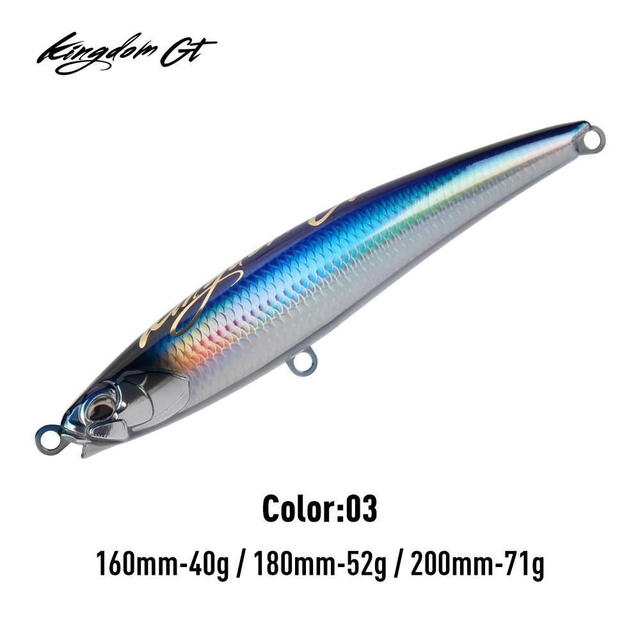 🎣 Leurre KINGDOM GT Pencil 160F – Hellfire – 40g