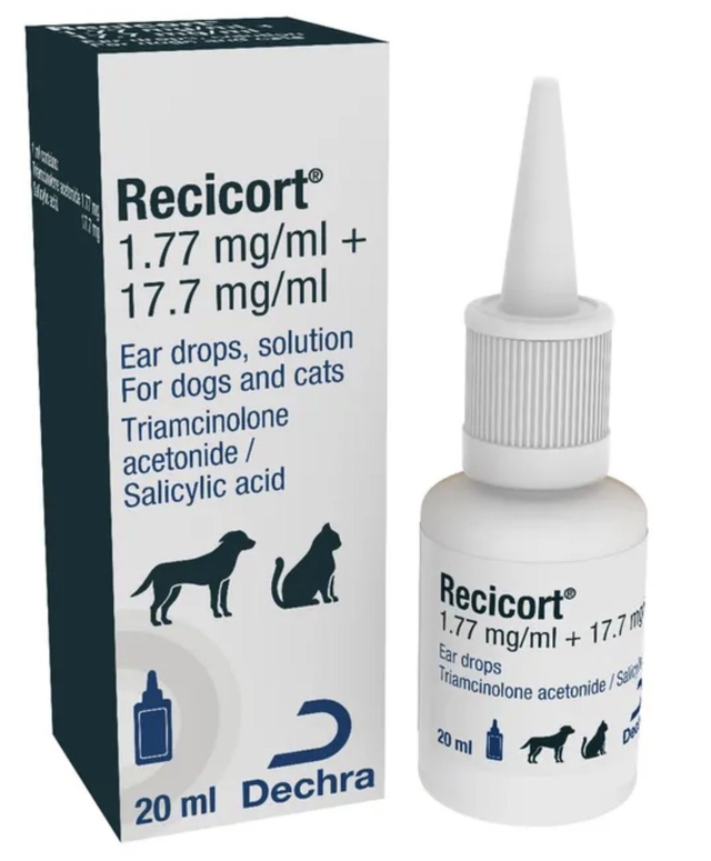 Recicort Steroid Ear Drops 20ml