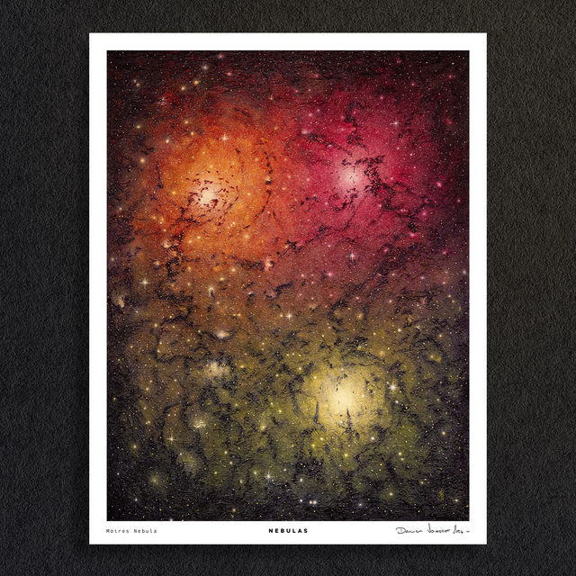 #0587 Moires Nebula - NEBULAS - PRINT - peintures Acrylique
