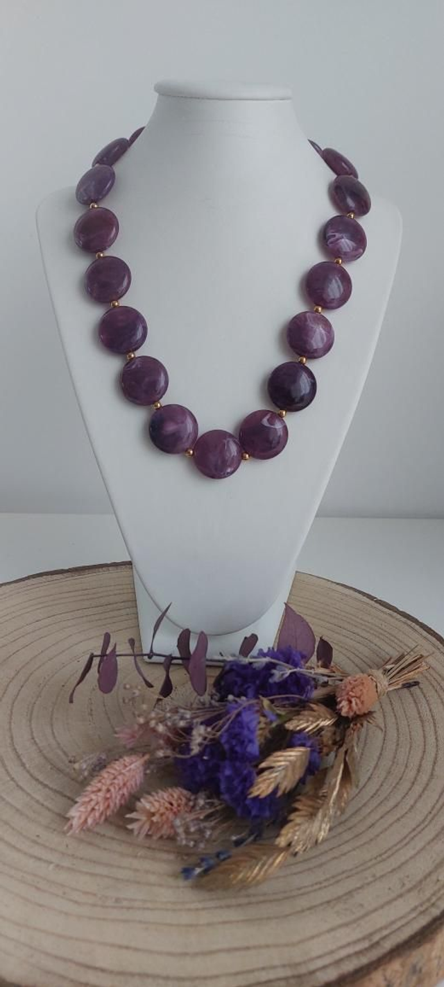 Collier Marcel mauve