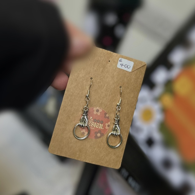 Hand Hoop Earrings